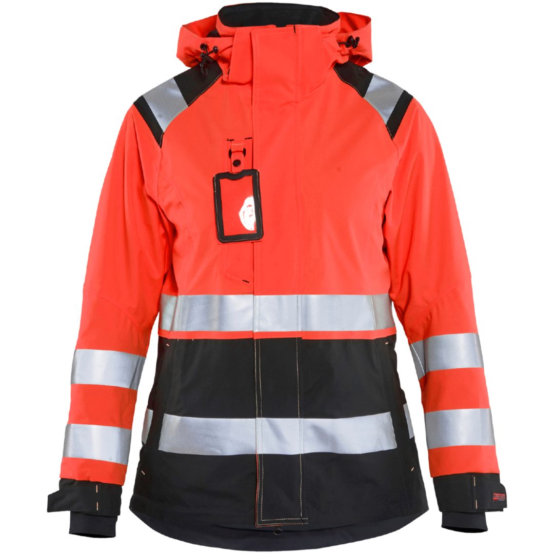 Jacka Dam 49041987 Hivisröd / Svart BLÅKLÄDER JACKA 49041987 RÖD/SVART XS