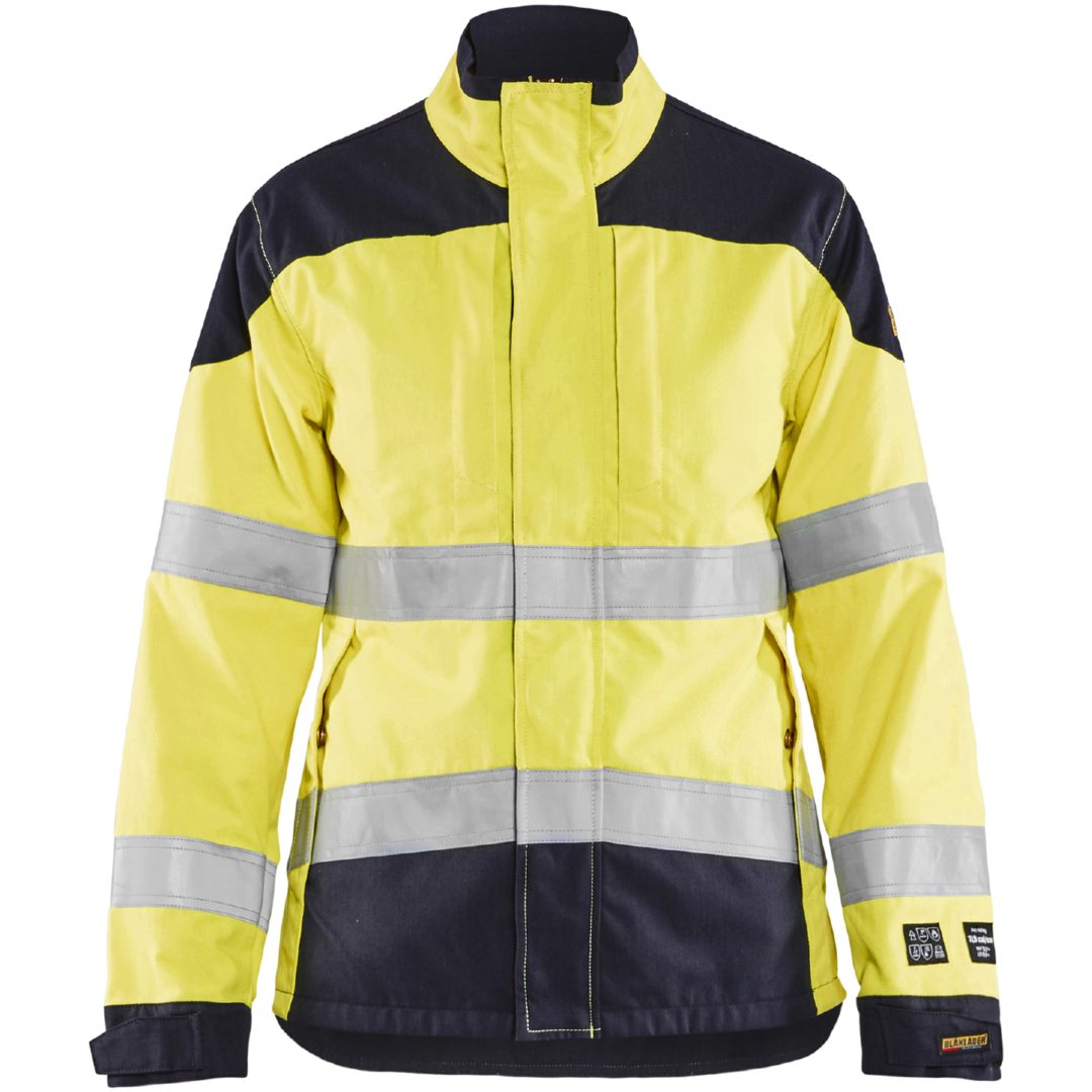 Jacka dam 49691512 Hivisgul / Marin BLÅKLÄDER JACKA 49691512 GUL/MARIN XS