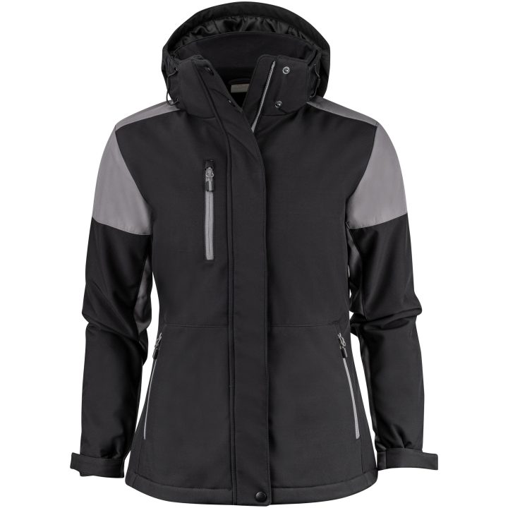 Jacka Dam Padded Softshell Svart/antracit Printer PRIME 3XL – bild 5