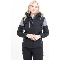 Jacka Dam Padded Softshell Svart/antracit Printer PRIME