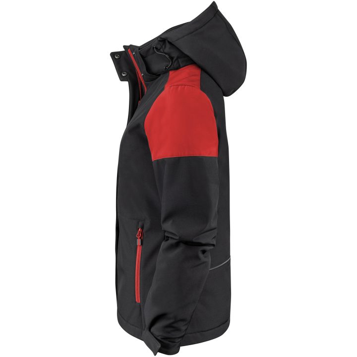 Jacka Dam Padded Softshell Svart/röd Printer PRIME 3XL – bild 3