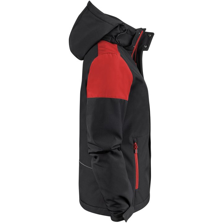 Jacka Dam Padded Softshell Svart/röd Printer PRIME 3XL – bild 4