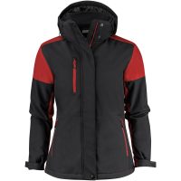 Jacka Dam Padded Softshell Svart/röd Printer PRIME
