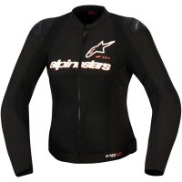 Jacka Dam Textil Stella SMX Air Svart/Fluorescerande Röd ALPINESTARS
