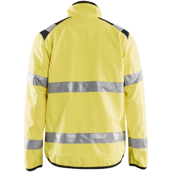Jacka softshell 48772516 BLÅKLÄDER JACKA 48772516 GUL/MARIN XS – bild 4