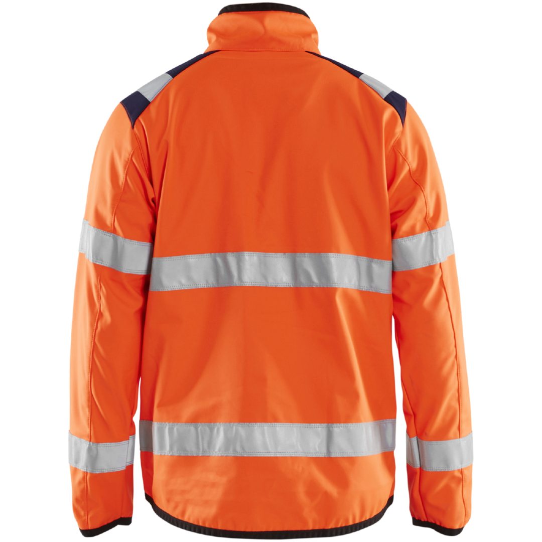 Jacka softshell 48772516 BLÅKLÄDER JACKA 48772516 GUL/MARIN XS – bild 3
