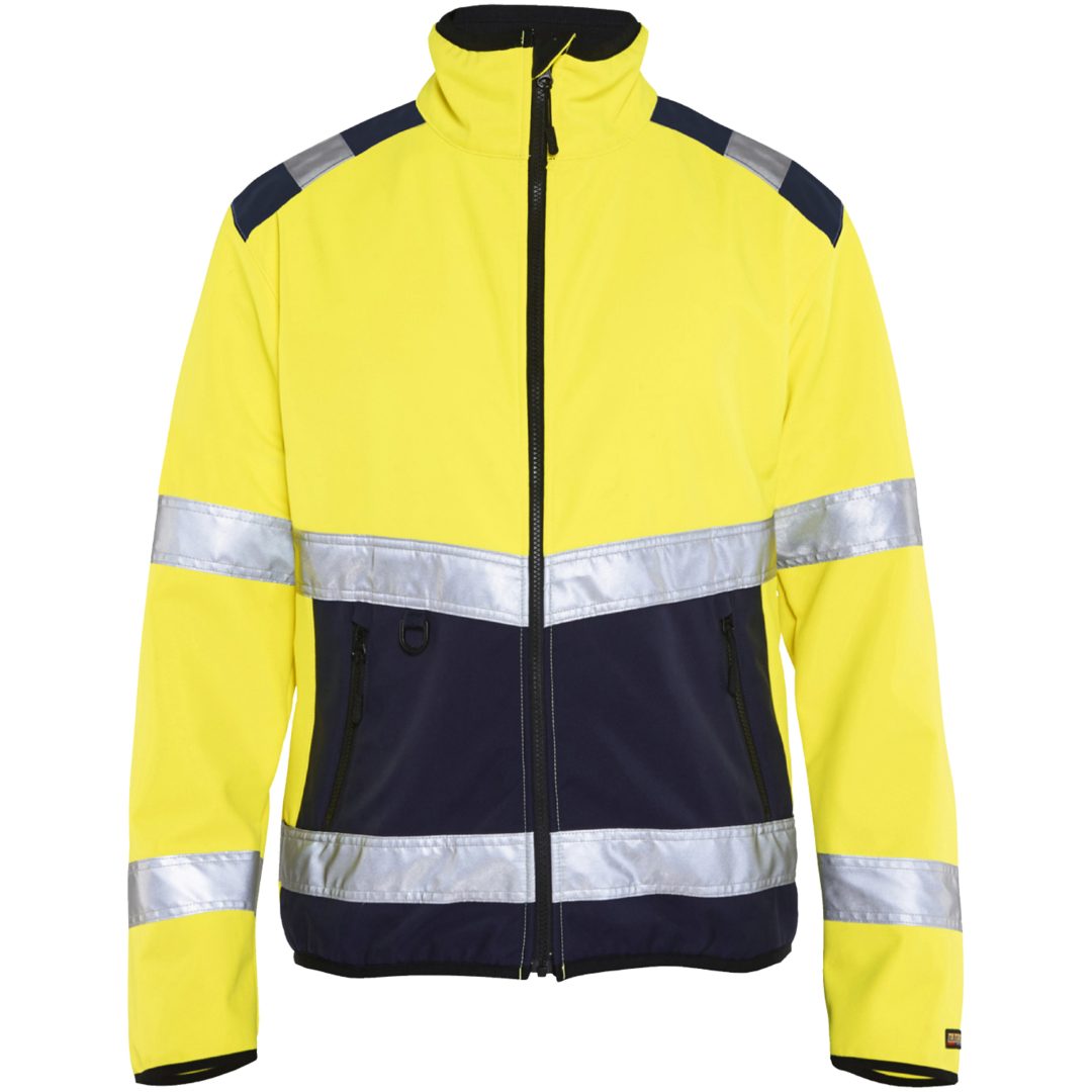 Jacka softshell 48772516 BLÅKLÄDER JACKA 48772516 GUL/MARIN XS