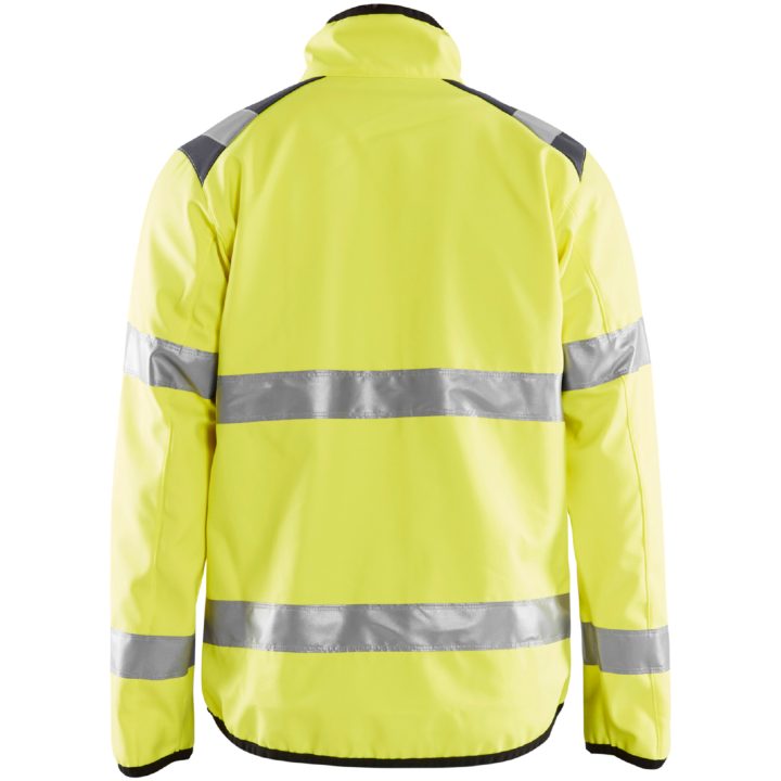 Jacka softshell 48772516 Hivisgul / Grå BLÅKLÄDER JACKA 48772516 GUL/GRÅ XS – bild 2