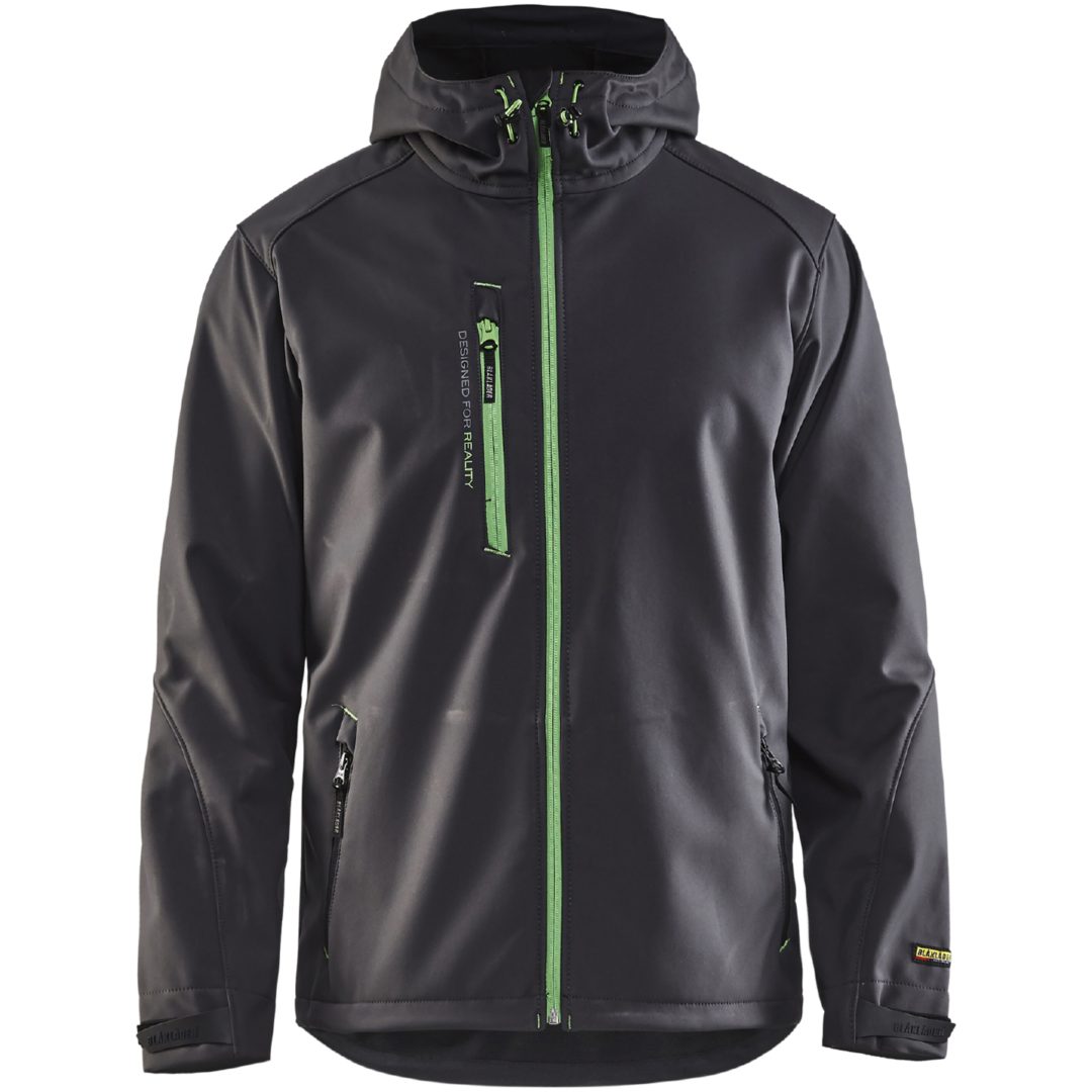 Jacka softshell 49492517 Svart / Grå BLÅKLÄDER JACKA 49492517 SVART/SILVER S