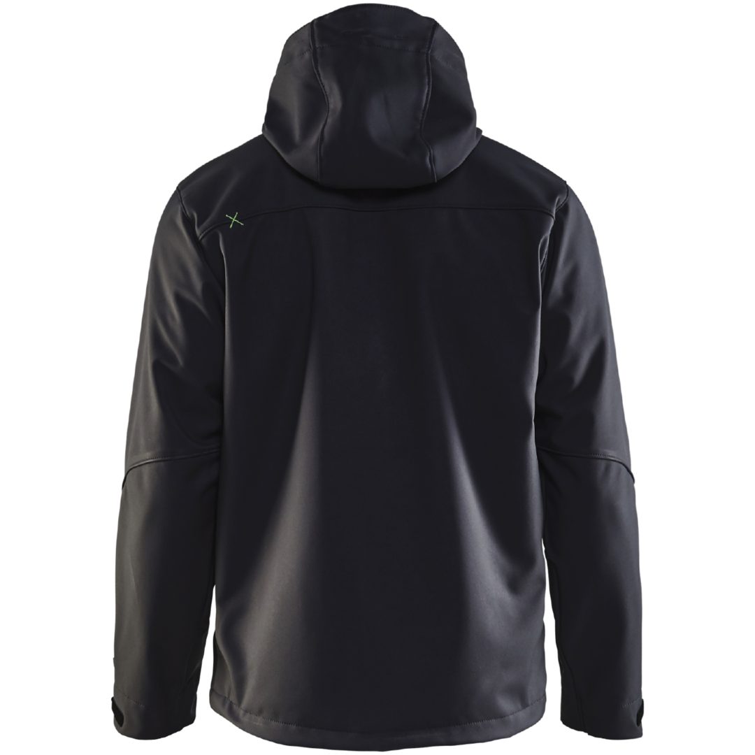 Jacka softshell 49492517 Svart / Grön BLÅKLÄDER JACKA 49492517 SVART/GRÖN XS – bild 2