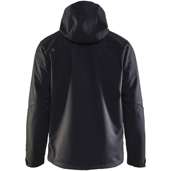 Jacka softshell 49492517 Svart / Grön BLÅKLÄDER JACKA 49492517 SVART/GRÖN XS – bild 2