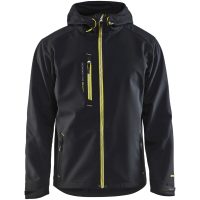 Jacka softshell 49492517 Svart / Hivisgul BLÅKLÄDER