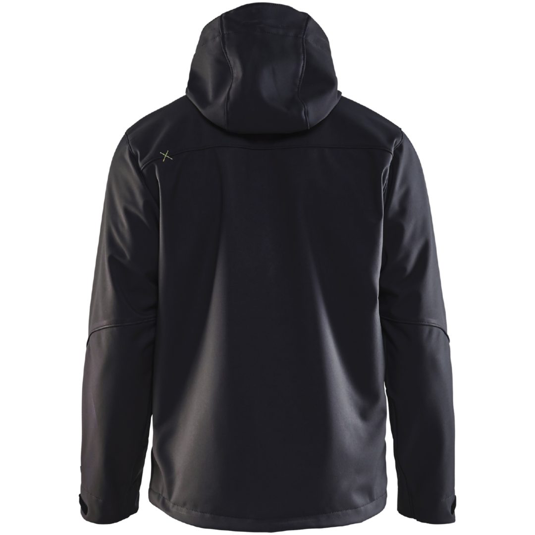 Jacka softshell 49492517 Svart / Hivisgul BLÅKLÄDER JACKA 49492517 SVART/GUL XS – bild 2