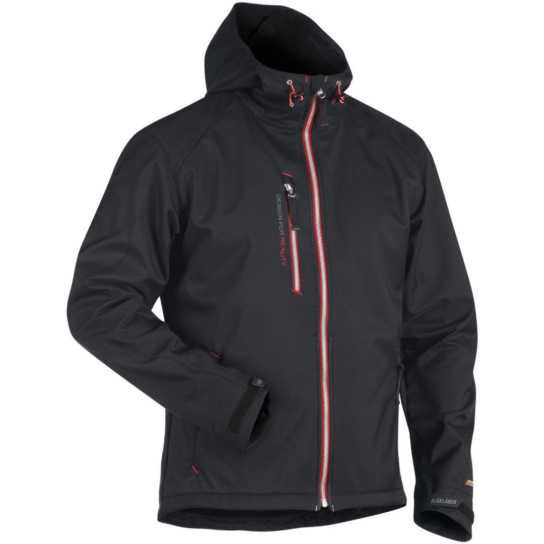 Jacka softshell 49492517 Svart / Röd BLÅKLÄDER JACKA 49492517 SVART/RÖD S