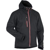 Jacka softshell 49492517 Svart / Röd BLÅKLÄDER