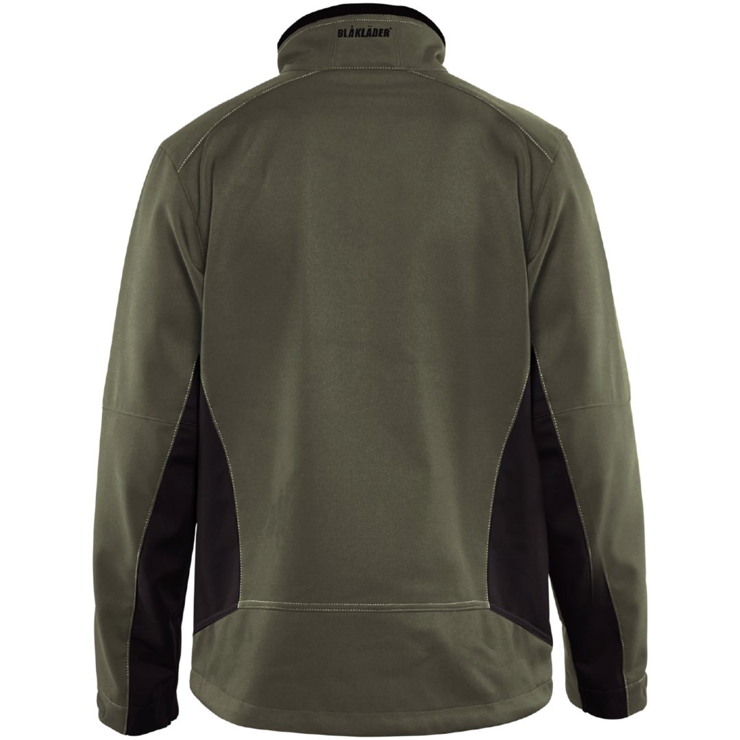 Jacka softshell 49502516 Grön / Svart BLÅKLÄDER JACKA 49502516 OLIV/SVART XS – bild 2