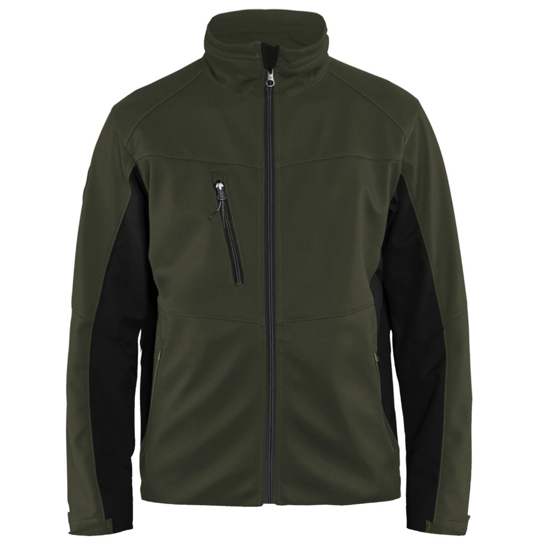 Jacka softshell 49502516 Grön / Svart BLÅKLÄDER JACKA 49502516 OLIV/SVART XS
