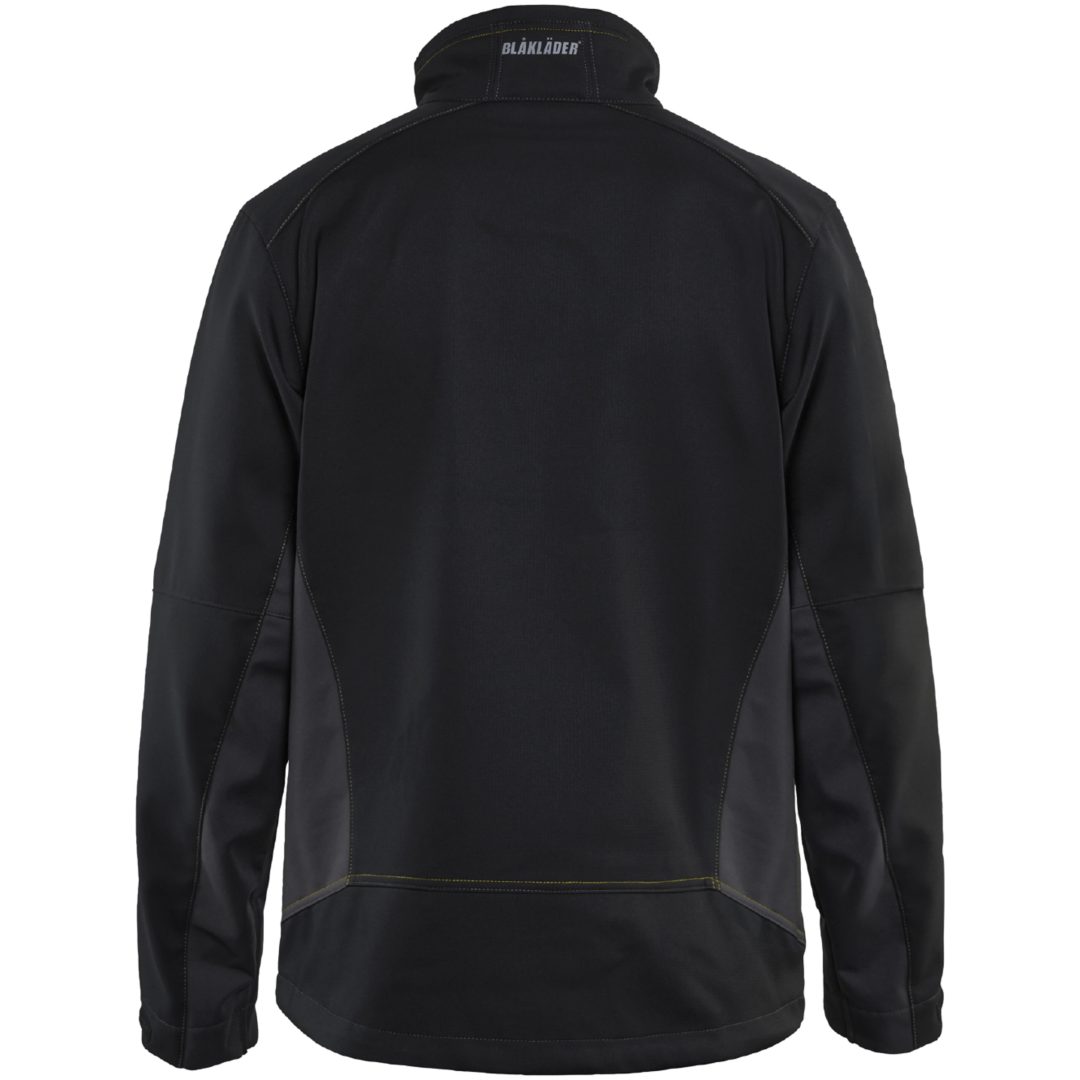 Jacka softshell 49502516 Svart / Hivisgul BLÅKLÄDER JACKA 49502516 SVART/GUL XS – bild 2
