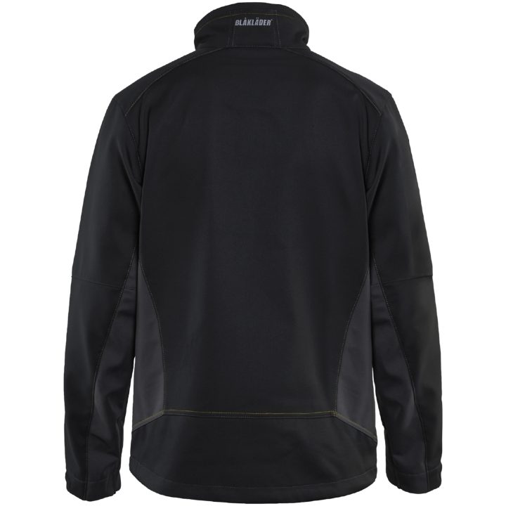 Jacka softshell 49502516 Svart / Hivisgul BLÅKLÄDER JACKA 49502516 SVART/GUL XS – bild 2