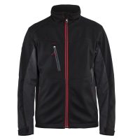 Jacka softshell 49502516 Svart / Röd BLÅKLÄDER