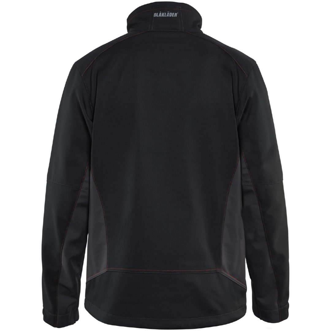 Jacka softshell 49502516 Svart / Röd BLÅKLÄDER JACKA 49502516 SVART/RÖD XS – bild 2