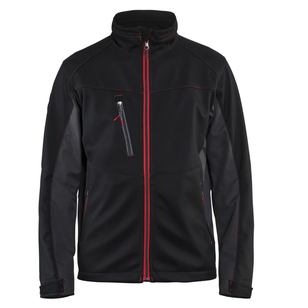 Jacka softshell 49502516 Svart / Röd BLÅKLÄDER JACKA 49502516 SVART/RÖD XS