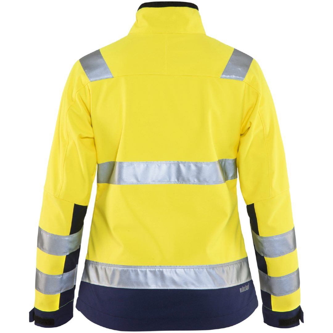 Jacka Softshell Dam 49022517 Hivisgul / Marin BLÅKLÄDER JACKA 49022517 GUL/MARIN XS – bild 2
