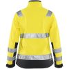 Jacka Softshell Dam 49022517 Hivisgul / Svart BLÅKLÄDER JACKA 49022517 GUL/SVART XS – miniatyr 2