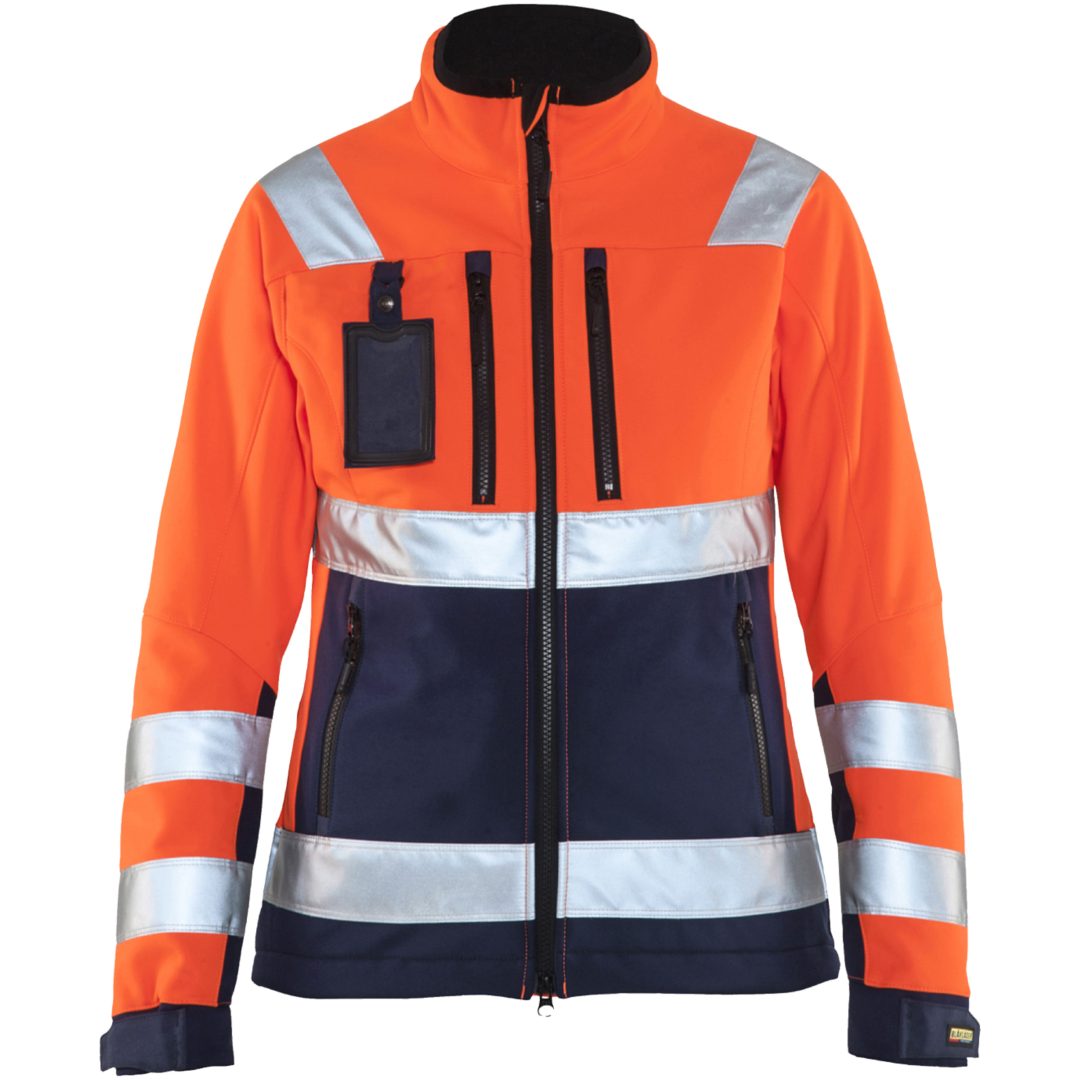 Jacka Softshell Dam 49022517 Hivisorange / Marin BLÅKLÄDER JACKA 49022517 ORANGE/MAR XS