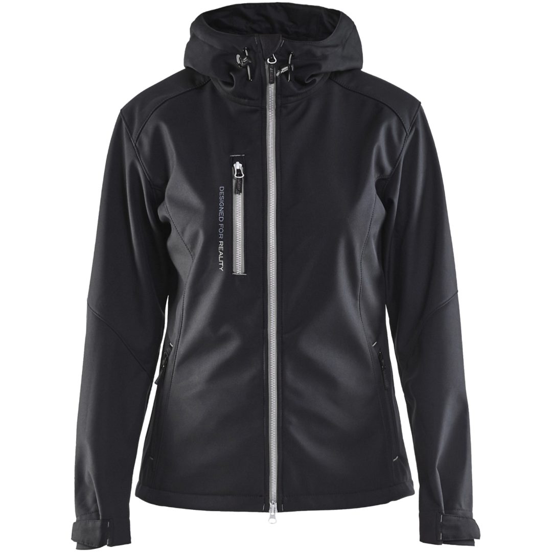 Jacka softshell dam 49192517 Svart / Grå BLÅKLÄDER JACKA 49192517 SVART/SIL XS