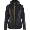 Jacka softshell dam 49192517 Svart / Hivisgul BLÅKLÄDER JACKA 49192517 SVART/GUL XS – miniatyr 1