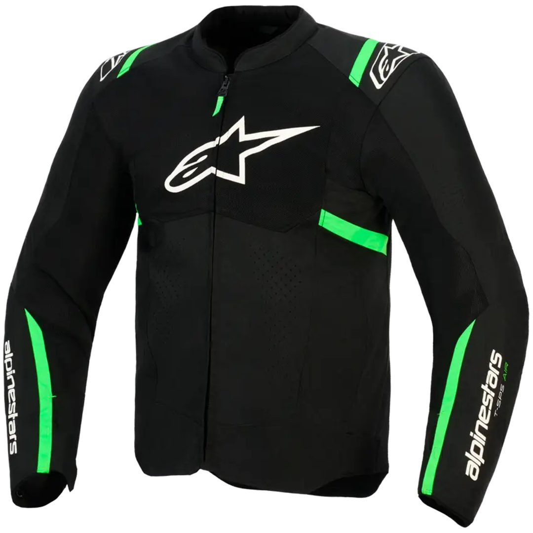 Jacka T-SPS Air v2 Textil Svart/Grön ALPINESTARS 3XL
