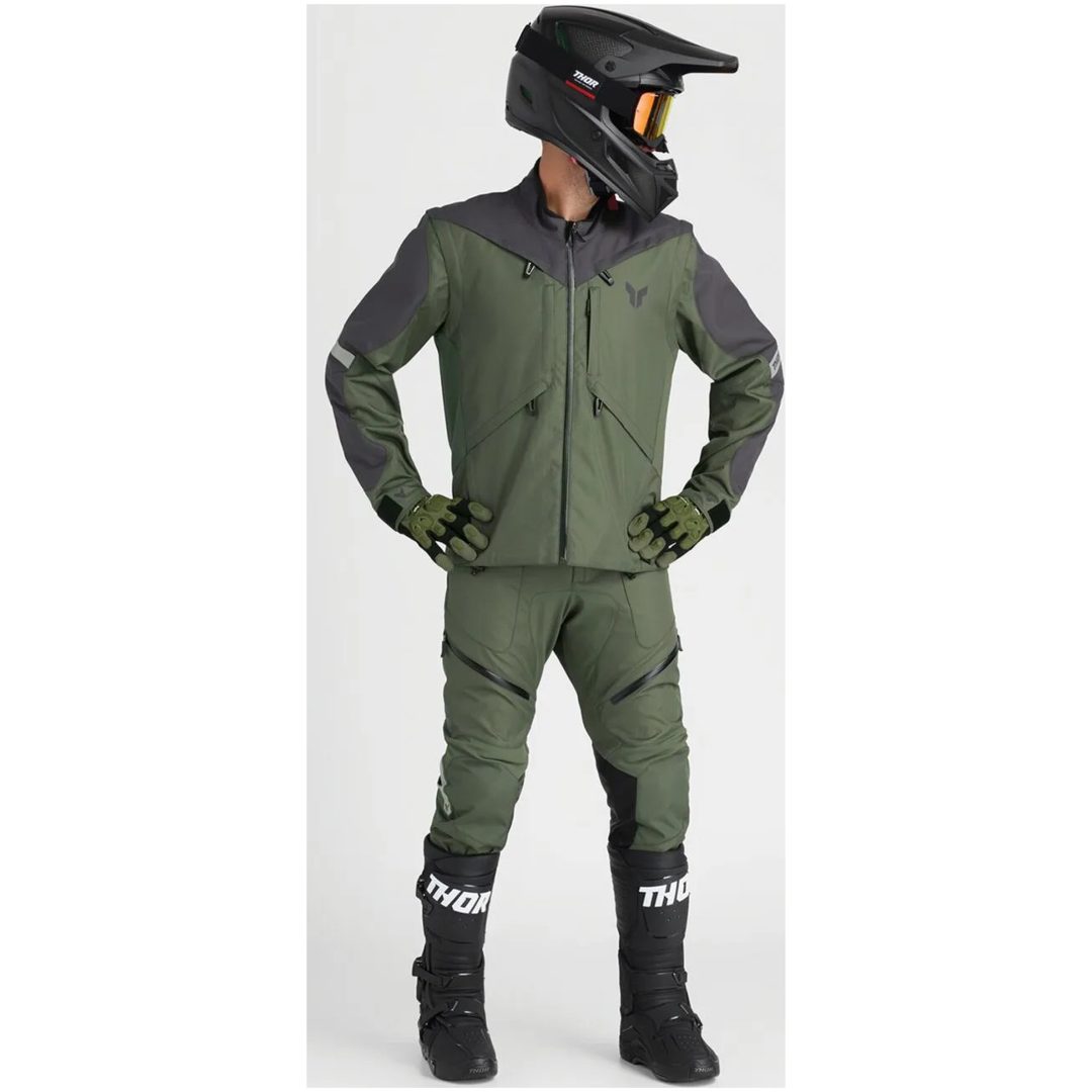 Jacka Terrain Army Grön Textil THOR Small – bild 4