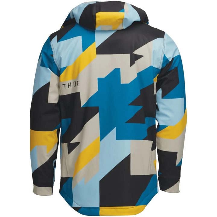 Jacka Tour Brave Blå Svart Grå Gul Textil THOR Small – bild 3