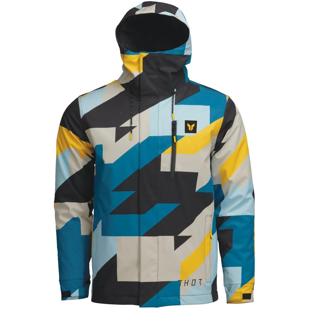 Jacka Tour Brave Blå Svart Grå Gul Textil THOR Small