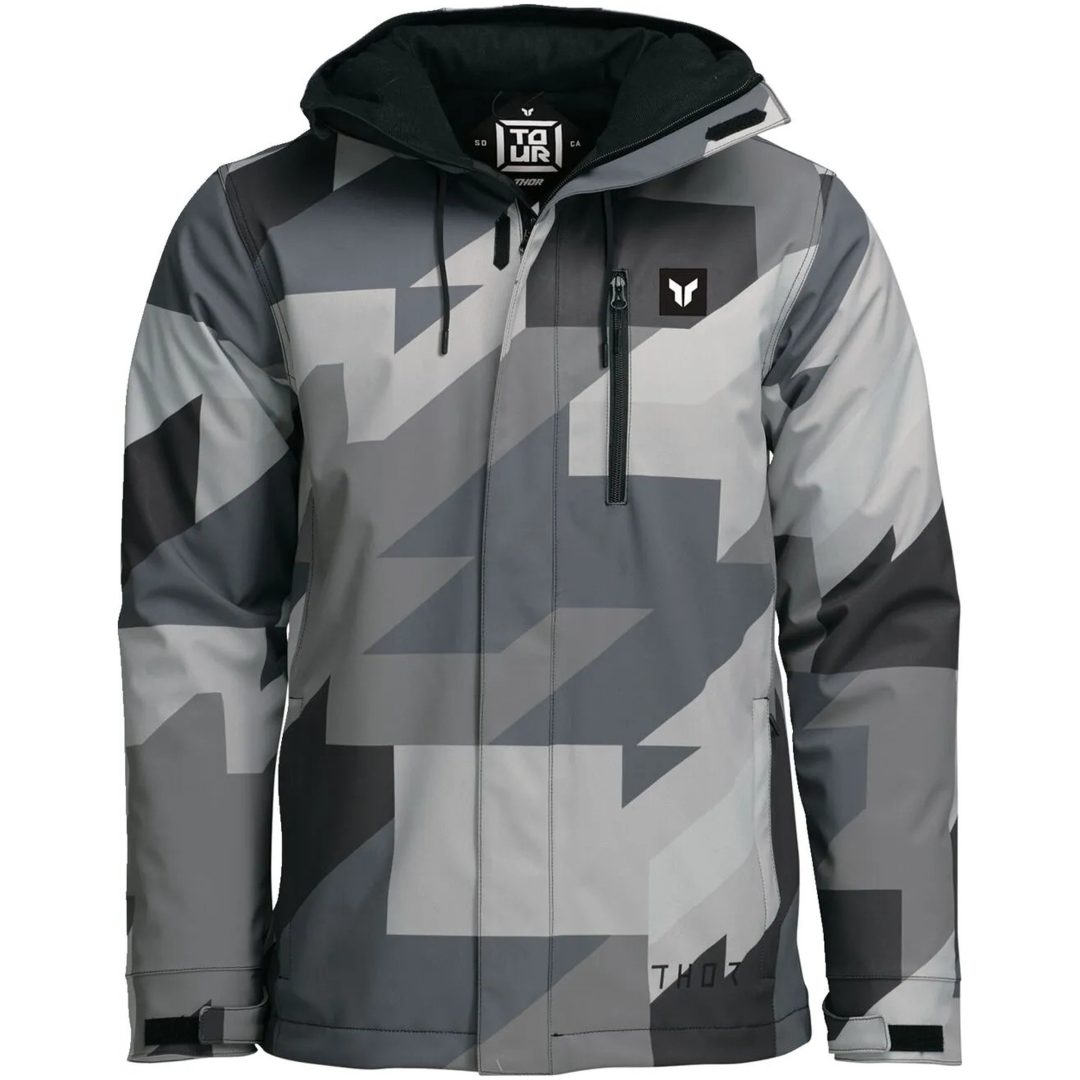 Jacka Tour Brave Grå Svart Textil THOR Small – bild 3