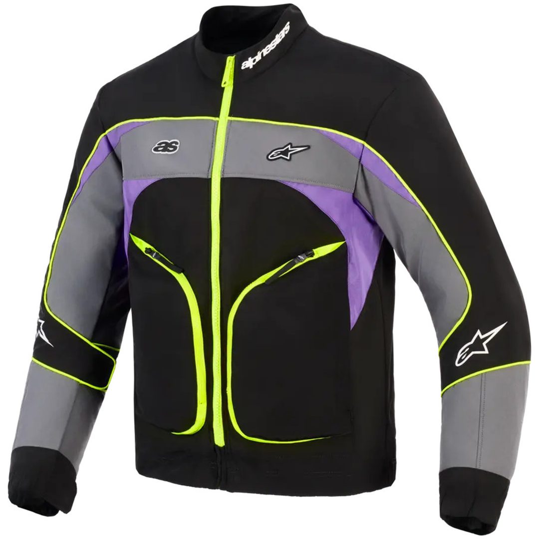 Jacka Unite Textil Svart/Fluorescerande Grön ALPINESTARS M