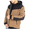 Jacka V3 Softshell Rip Stop Textil Brun JOHN DOE Small – miniatyr 3