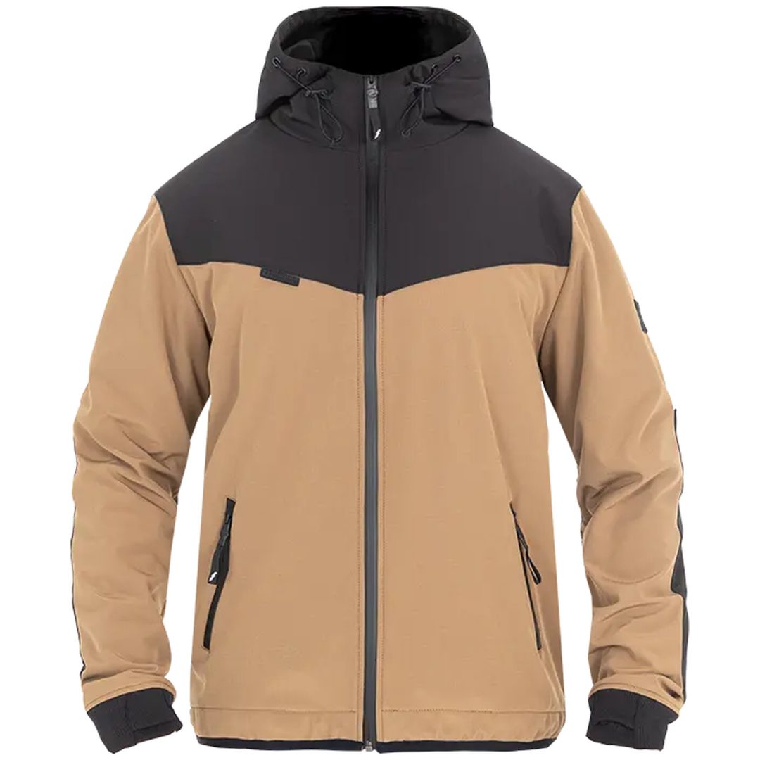 Jacka V3 Softshell Rip Stop Textil Brun JOHN DOE Small
