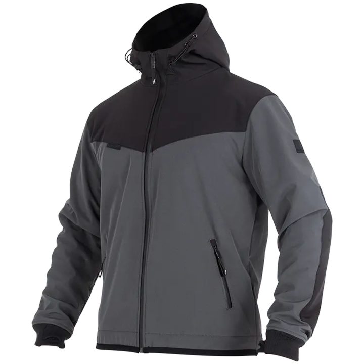 Jacka V3 Softshell Rip Stop Textil Grå JOHN DOE Small – bild 3