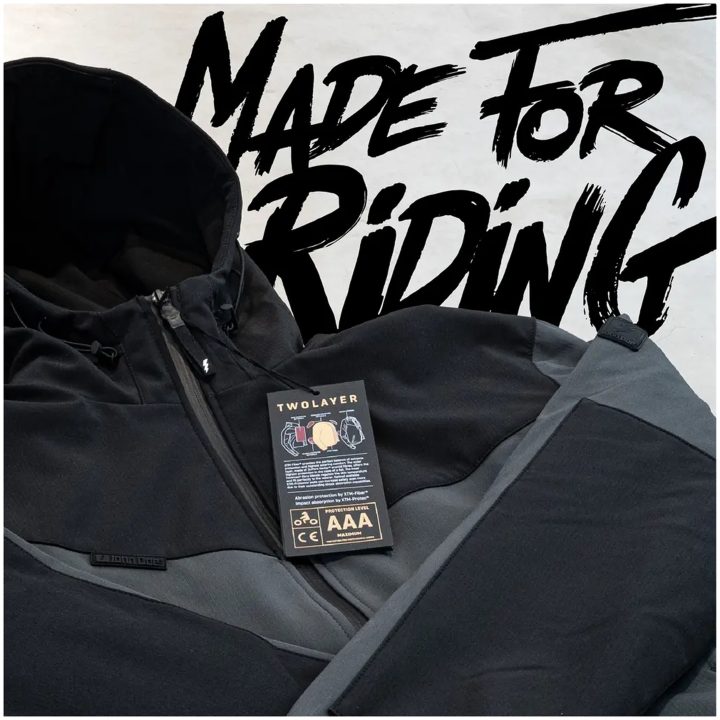 Jacka V3 Softshell Rip Stop Textil Grå JOHN DOE Small – bild 4