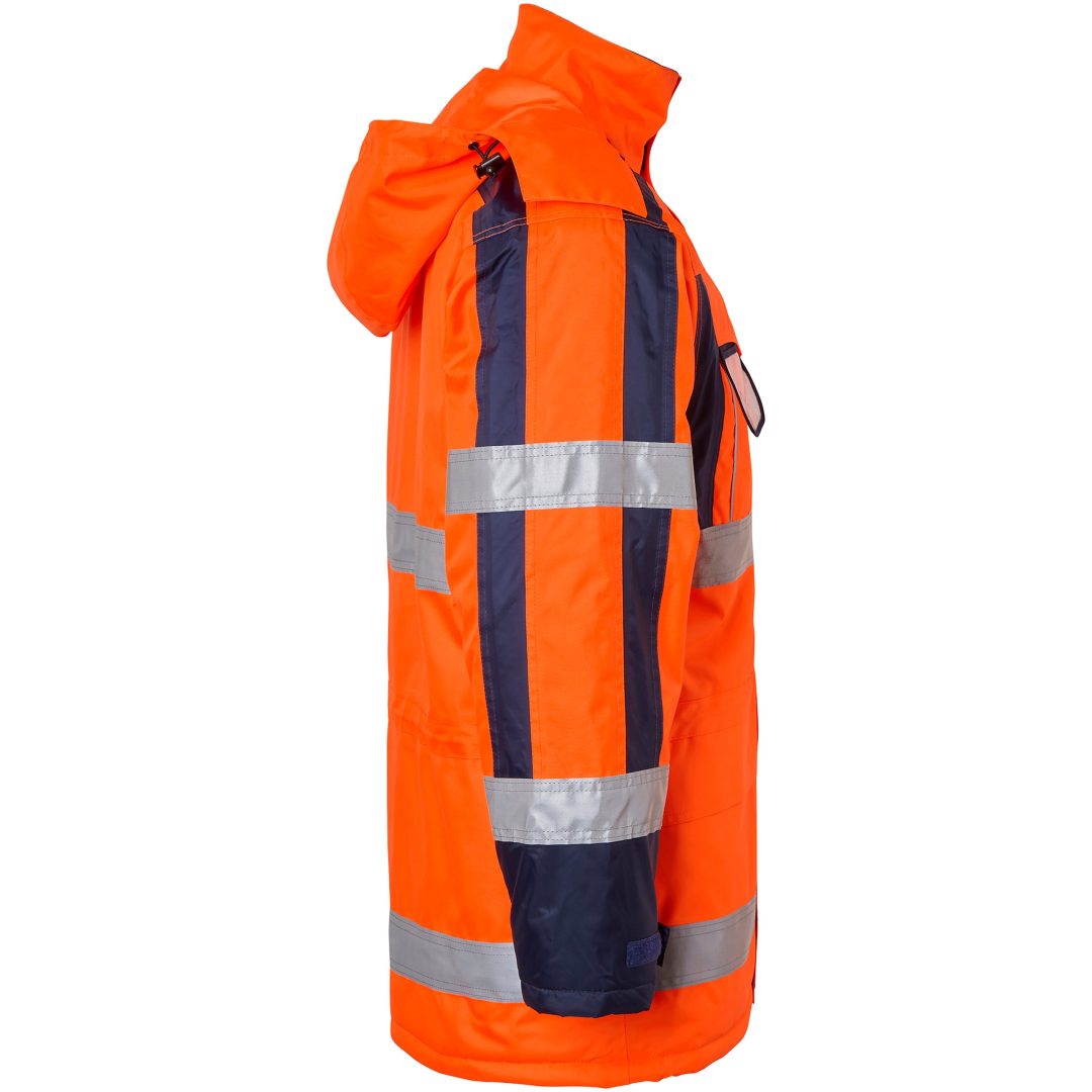 Jackor 164 Parka Polyester Fluorescerande Orange Top Swede XS – bild 2