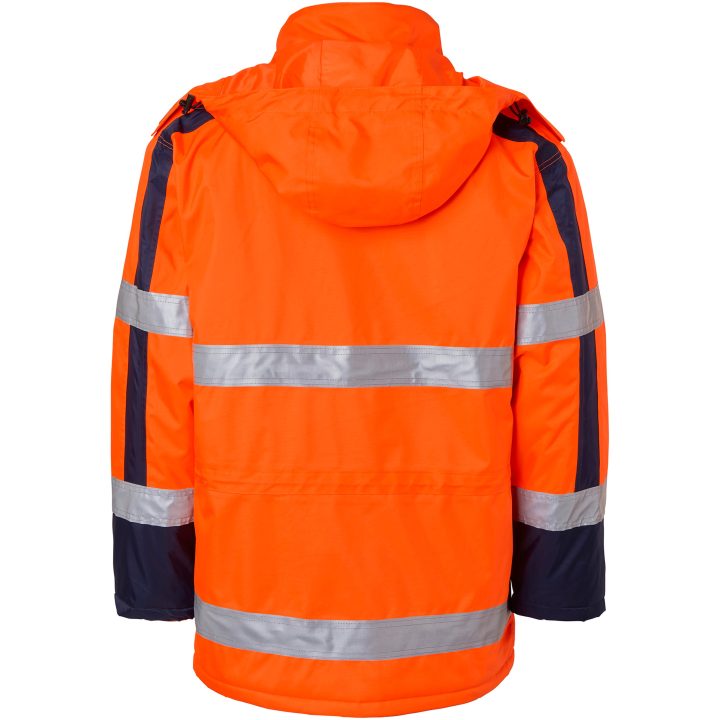 Jackor 164 Parka Polyester Fluorescerande Orange Top Swede XS – bild 3