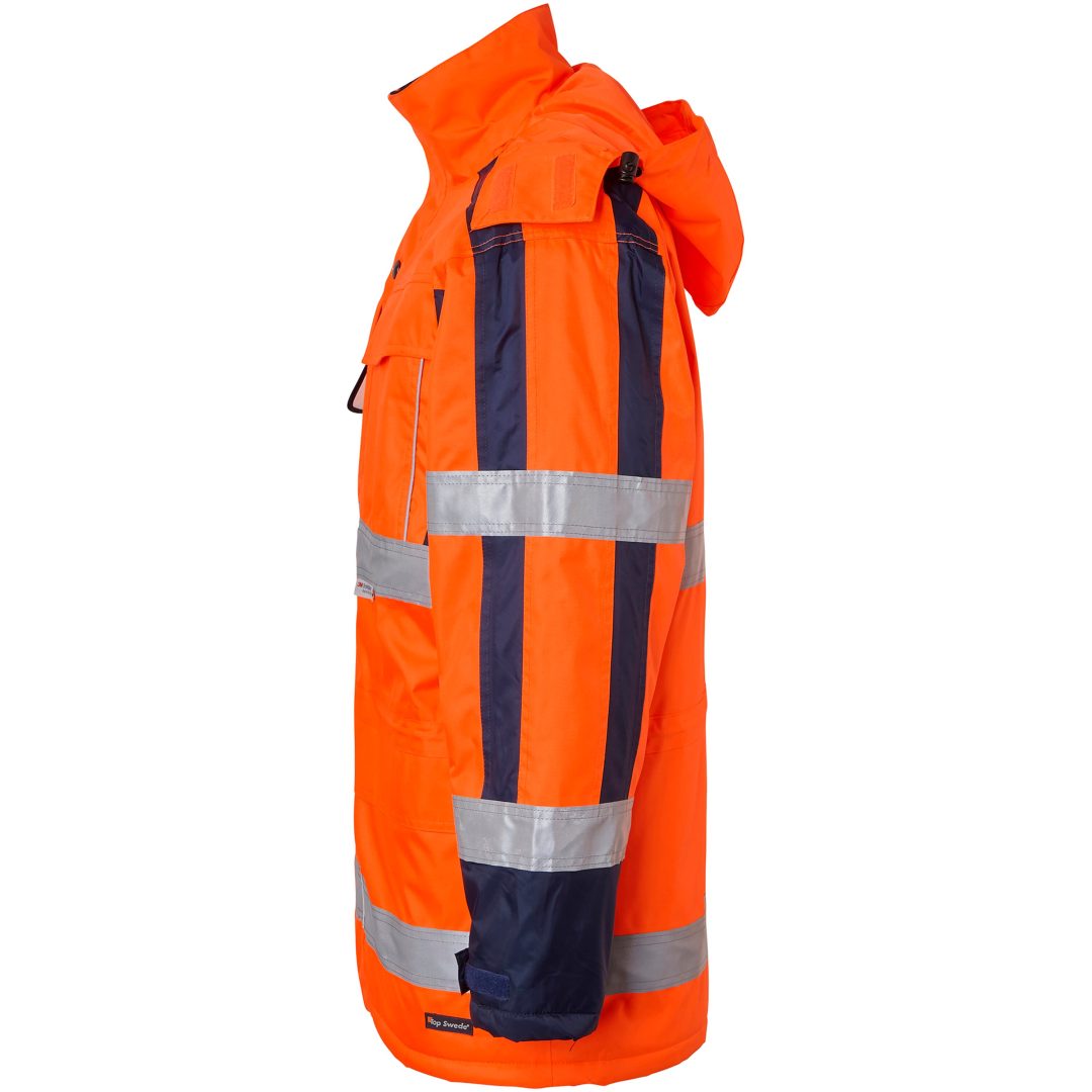 Jackor 164 Parka Polyester Fluorescerande Orange Top Swede XS – bild 4
