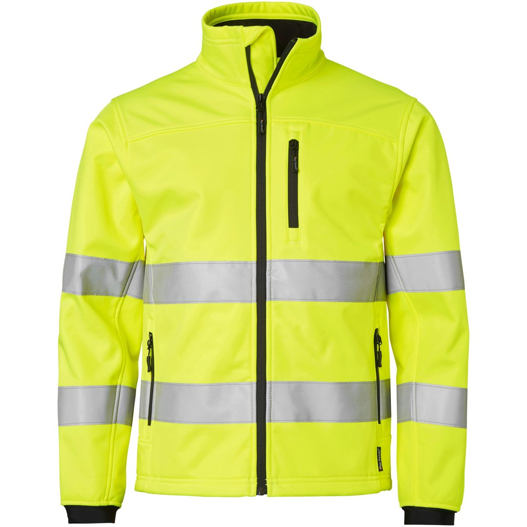 Jackor 7621 Softshell Varsel Polyester Varselgul Top Swede Small