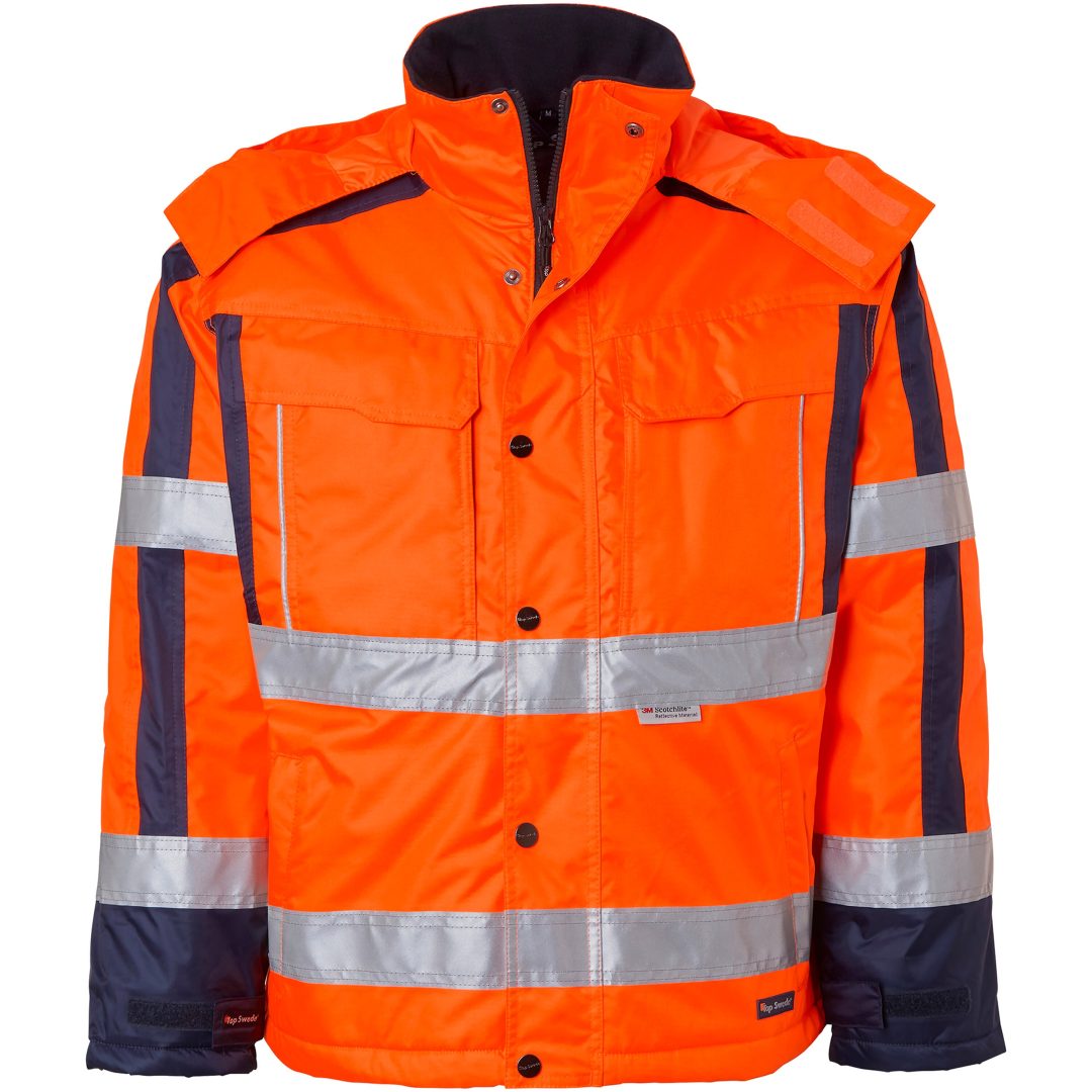 Jackor Vinter 163 Polyester Fluorescerande Orange Top Swede XS