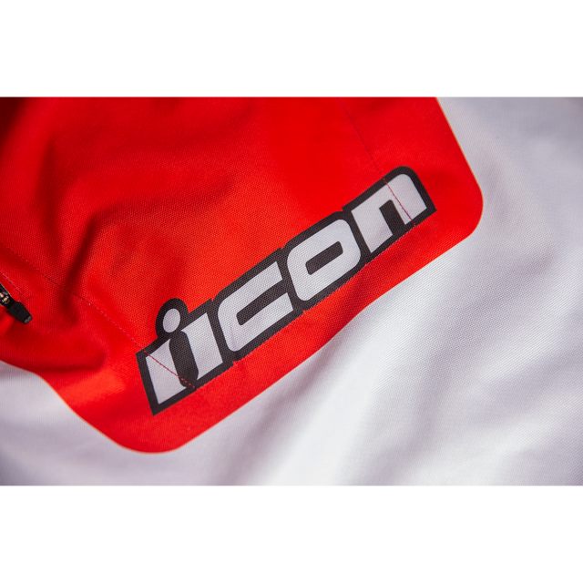 ICON MC-Jacka Airform Retro CE Röd