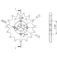 / JT Front sprocket 253.14 SUPERSPROX