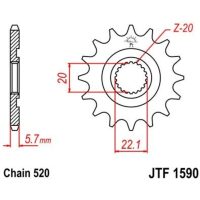 JT SPROCKETS Steel Standard Front Sprocket 1590 - 520