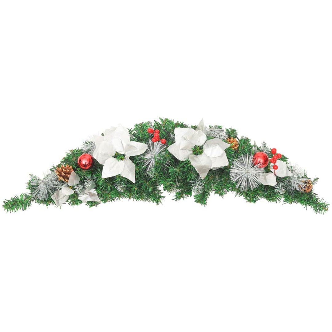 Julbåge med LED grön 90 cm PVC vidaXL – bild 3